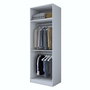 Hanah Home Armario Blanco con Estanterías